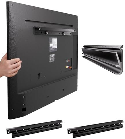 Fulifix 2 Pack No Stud TV Wall Mount for All Brand 22-55Inch TVs, Universal Studless TV Drywall Mount Bracket for Flat Screen TVs, Low Profile, Loading Capacity 100lbs, Vesa 200x100 to 400 x 400mm