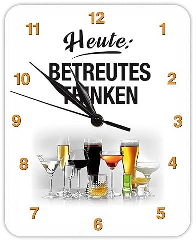 Blechwaren Fabrik Braunschweig GmbH Heute: Betreutes Trinken - Wanduhr - Kultuhr - KU27