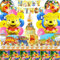 100 Stück Winnie Pooh Geburtstag Party Set, Winnie Pooh Ballon, Winnie Pooh Geburtstagsdeko, Winnie Pooh Geschirrset, Winnie Pooh Helium Ballon, Winnie Pooh Geburtstag Outfit, Partyzubehör-Set