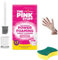 Astonish and Pink Stuff Cleaning Bundle: Astonish Bathroom Cleaner, Multifunctional Sponge, Pink Stuff Toilet Cleaner - Wall Mounted Toilet Brush Included