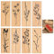 Molain 8 Stück Holzstempel Set, Stempel Blumen Holz Stempel Hochzeit Holzstempel zum Basteln Vintage Holzstempel für Basteln Geschenkanhänger, DIY Fotoalben, Sammelalben