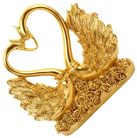 Alipis Nordic Swan Resin Craft Figurine Swan Decorative Statues for Home Wedding Decor