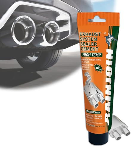 170g Pâte de réparation d'échappement,Pate a Joint Moteur,Mastic d'étanchéité résistant à la Chaleur,Kit de réparation pour Silencieux de Voiture, tuyaux d'échappement