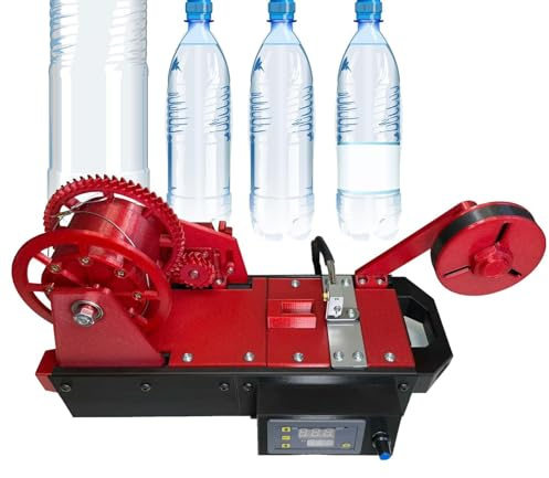 3D-Drucker-Extruder, Desktop-Filament-Maker-Maschine, Recycler for recycelte PET-Flaschen, pultrudiertes 3D-Filament aus Plastikflaschen, for Familien, Heimwerker, kleine Studios(Red)