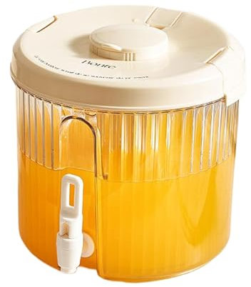 VUIUYOIES Recipiente de agua con grifo para preparar tés y jugos. Dispensador de agua de plástico con grifo. Dispensador de agua de cocina de barro ABS, mi, 4L