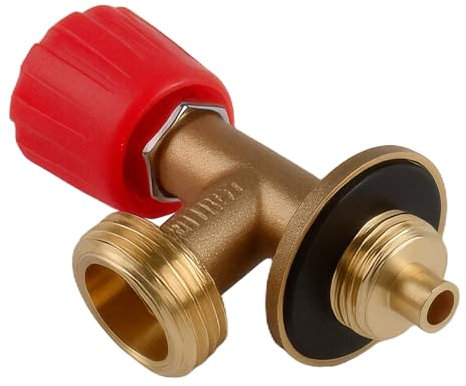 Quwem Camping Gaz Adapter for Caravan 907,904 & 901, Gas Canister Refill Adapter for Motorhome Regulators Butane Canister Universal Brass Gas Adaptor Gas Convertor for Hiking Camping Gas Burner
