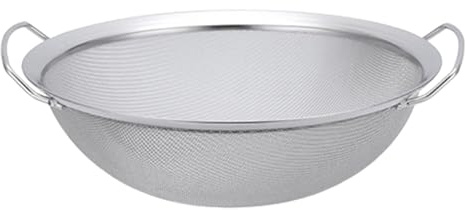 Paint Strainer Mesh - Stainless Steel 60-Mesh Colander Sieves with Handles - Paints Bucket Funnel Filter Tool for Paint, Glaze, Emulsion and Honey