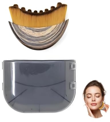Lymphatische Gesichtsbürste, Lymphatic Contour Face Brush Gesichtsbürste Ergonomisch Lymphdrainage Gesicht Zur Konturierung von Gesicht Kinn und Kieferpartie Fit The Skin Precisely and Relieve Fatigue