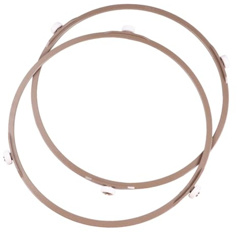Baluue 2 Stück Mikrowellen drehteller ring Kunststoffhalter Mikrowelle Drehring Ersatz Roller Stützring für Glasplatte Mikrowellenherd Zubehör Langlebig und Praktisch