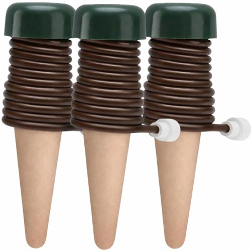 Sistema de Autorriego para Macetas, Riego por Goteo Automático para Plantas de Interior, Evita Exceso y Falta de Agua, Ideal para Vacaciones, Pack de 3