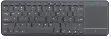 PUXZYAX Tastiera wireless intelligente con touchpad integrato, tastiera sottile per un efficace lavoro di, facile da riporre zaino, trackpad integrato,