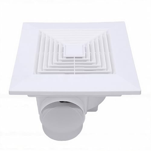 Fafeicy Aspiratore da Soffitto per Bagno 30W 150m³/h Ventilatore Quadrato Silenzioso con 50dB a Basso Rumore per Cucina Lavanderia Ufficio Soggiorno