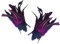 keland Gothic Feder Manschetten Handgelenk Armschienen Armstulpen Arm Stulpe Handschuhe Armschmuck Halloween Cosplay Accessoire (Violett)