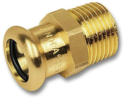 SANHA 8243g Purapress Übergangsnippel 15x1/2, 10 Stück