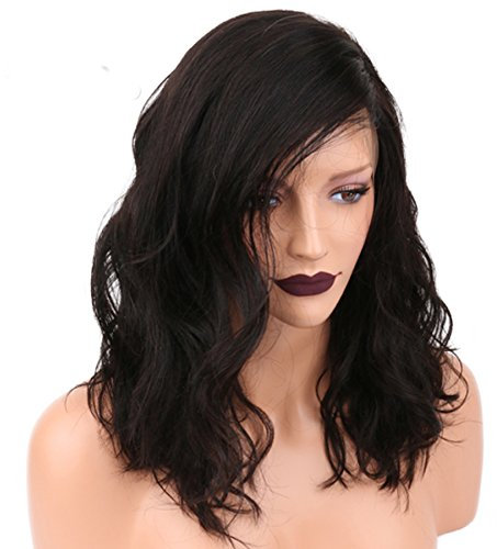 180% densidad Malasia Virgin pelo humano Full Lace Front Peluca Sin Pegamento de onda natural peluca de encaje para las mujeres
