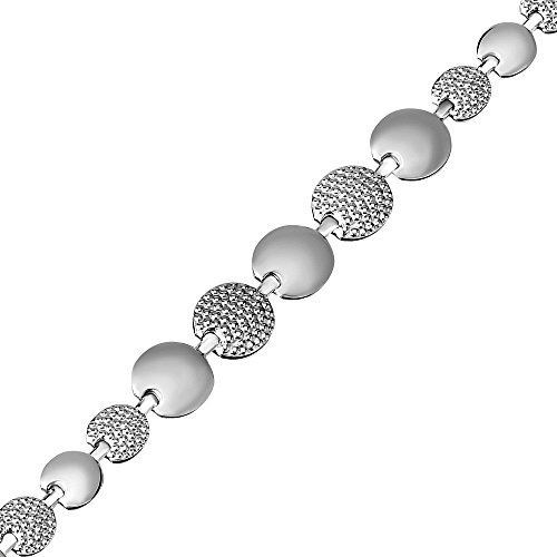 Halskette aus Silber LUNA Runde Platten 925 Sterling Silber