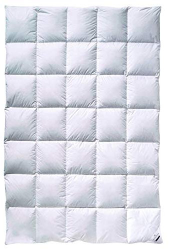 Billerbeck Daunendecke | Colina | 155 x 220 cm | 90% Daunen & 10% Federn | Wärmestufe mittel | Baumwolle | Allergiker geeignet | waschbar