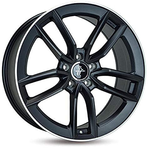 Keskin Tuning KT21 8.5JX19 5/112 ET45 66.6 MATT BLACK LIP POLISH Alufelge