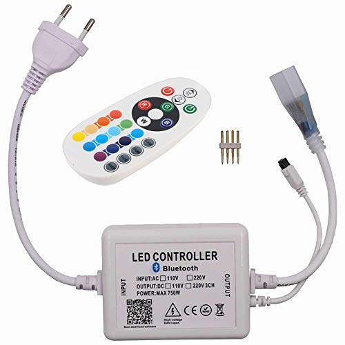 Zeitnet Inc. Controller LED RGB SMART Bluetooth 3CH centralina IR strisce APP Android iOS