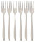 Villeroy & Boch SoftWave Kuchengabel 6er Set, 160 mm, Dessertgabel mit geschwungenem Griff, Spülmaschinenfest & Rostfrei, 18/10 Edelstahl, Silber