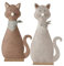 Katze Deko Figur Filz H 40 cm beige oder braun Stückpreis