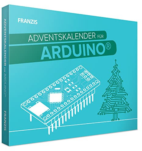 FRANZIS 55110 - Arduino Adventskalender, in 24 Tagen zum smarten Lebkuchenhaus, inkl. 56-seitigem Handbuch, ohne Löten