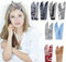 ONEYE Wire Headbands for Women Paisley Wire Bunny Ears Headband Twist Bow Headband Fashion Wire Headwraps Hair Bands Hair Holder Hair Accessories for Workout Yoga Running Soccer Sports Pack of 8