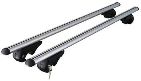 Menabo Dachträger kompatibel mit VW Passat B7 Variant 2011-2014 90kg TÜV Aluminium Grau 2X