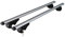 Menabo Dachträger kompatibel mit VW Passat B7 Variant 2011-2014 90kg TÜV Aluminium Grau 2X