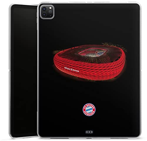 DeinDesign Silikon Hülle kompatibel mit Apple iPad Pro 12.9 (2020) Case Tablet Hülle FCB Stadion Offizielles Lizenzprodukt