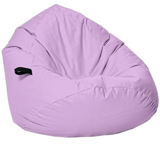 Momiralland Sitzsack Tropfenform Kastanie - für Kinder & Erwachsene – Indoor wie Outdoor da er Wasserfest ist– füllung EPS Perlen. (Flieder, XL - Durchmesser 77 cm für Kinder)