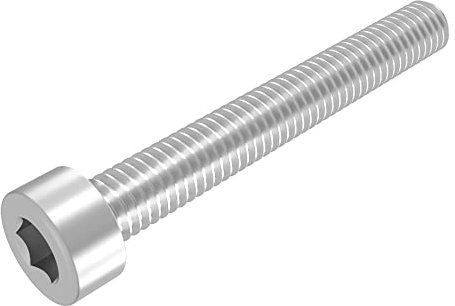 SECCARO Zylinderschraube M8 x 60 mm, Edelstahl V2A VA A2, DIN 912 / ISO 4762, Innensechskant, Vollgewinde, 20 Stück