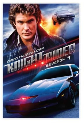 LoueN Poster aus der TV-Serie Knight Rider (2), Leinwand-Poster, Wandkunst, Dekor, Bild, Gemälde für Wohnzimmer, Schlafzimmer, Heimbüro, 30 x 45 cm