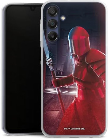 Slim Case extra dünn kompatibel mit Samsung Galaxy A15 Silikon Handyhülle transparent Hülle Waffe Soldat Star Wars