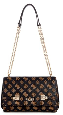 GUESS Loralee Convertible XBody Flap Mocha Logo