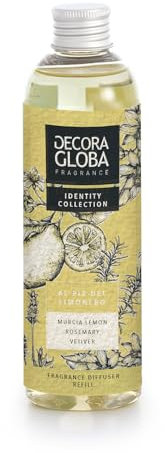 DECORAGLOBA -Raumduft Diffuser - Nachfüller für Duftdiffusor 250ml - Süßer Zitronenduft - Frischer und fruchtiger Duft