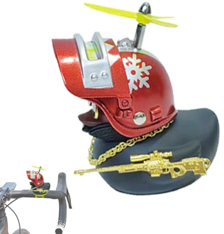 Auto-Enten für Armaturenbrett, Enten-Fahrradklingel - Autoschmuck Ente mit Propellerhut | Motorrad-Lenker-Ente, Auto-Armaturenbrett-Dekorationen für Motorrad, Fahrrad