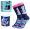 Disney Stitch Set de Taza para Mujer Adolescente, Taza Cafe y Calcetines Divertidos, Regalos Originales para Mujer (Azul Marino)
