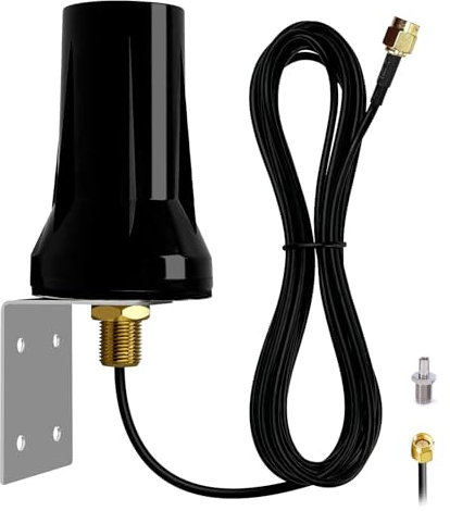 Greatzer Antenne 5G LTE Exterieur 4G Antenne WiFi Amplificateur Signal 7DBI Omnidirectionnelle Port TS-9/SMA,3G/4G/5G/GSM/GPRS,pour 5G LTE Router Maison Intelligente Surveillance de la Sécurité-3M