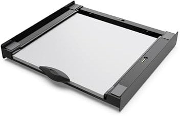 Meliconi - Kit de superposición universal negro + estante deslizante de madera TORRE DARK para lavadora y secadora