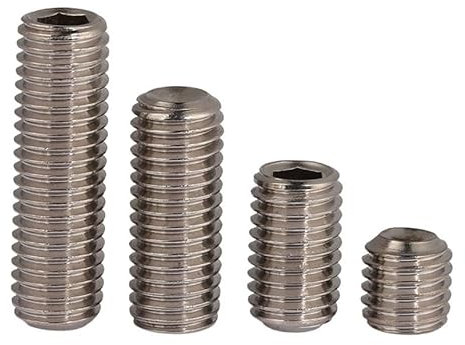 MIKFESPO 4 Stück M14 M14 * 10 M14x10 M14 * 12 M14x12 M14 * 16 M14x16 304 Edelstahl Ss DIN916 Kopf Innensechskant Madenschraube(4Pcs M14x16)