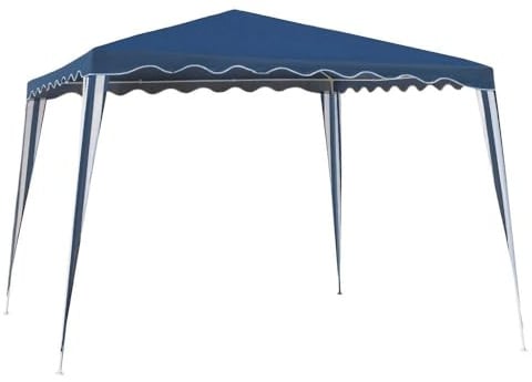 LOLAhome Carpa Cenador Gazebo Exterior Desmontable 3x3 m Azul