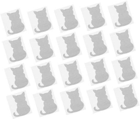 jojofuny 20pezzi Kit di Toppe Autoadesive per Riparazione Schermi Adesivi Decorativi Forma di Gatto per Riparare Buchi e Strappi su Finestre e Porte Facile da Usare e Resistente