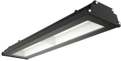 LUXULA Basic LED Hallenstrahler 150W 4000K Neutralweiß 15000lm IP65 IK06 - Industrie Deckenleuchte - Linear High Bay Hallenleuchte, Werkstattlampe, Garagenleuchte, Hallenbeleuchtung, Lager
