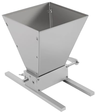 MINRS 4L Manueller Getreidebrecher, Malzmühle Schrotmühle Schrotmühle Flockenquetsche Getreidemühle Verstellbare Malzmühle Flockenquetsche Mit 2 Aluminiumstangen Für Home Brew Biermühle