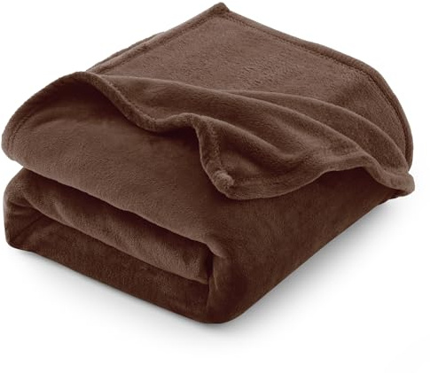 CozyLux Kuscheldecke Flauschig Decke Groß XXL 230x270 cm für 4 Jahreszeiten - Weich/Warm/Leicht Sofadecke Wohndecke Couchdecke für Bett/Sofa/Couch, Flanell Fleecedecke 270x230 cm Braun