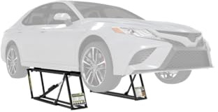 TieDex QuickJack Portable Automatic Car Lift System Jack (2,268kg Capacity) - Model 5000TL Dual-Position Automatic Safety Locks Hydraulic flow Divider for Precise Equal Lifting
