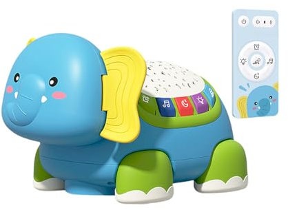 des Jouets Rampant Apaisant des Bébés Éléphants, Un Jeu Sensoriel Interactif, des d'apprentissage des Jouets D'éléphant, Un Éhumateur en Toute Sécurité Et Adapté Aux , Un Amplificateur