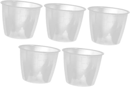 Toyvian 5 Piezas Taza Medidora de Arroz de Plástico Transparente con para Cocedor de Arroz Medición Precisa y Durable y Jarabes Accesorios de Cocina