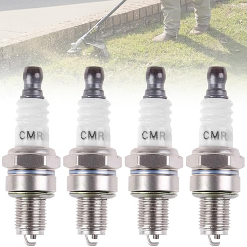 CMR6H Zündkerze,4 Stück Zündkerzen,für MS170 MS171 MS181 MS211 MS231 MS241 MS251 FS90 FS100 FS110 BG56 BG66 BG86 BR500 BR550 BR600 Ersetzt Bosch USR7AC,NGK 3365 CMR6H
